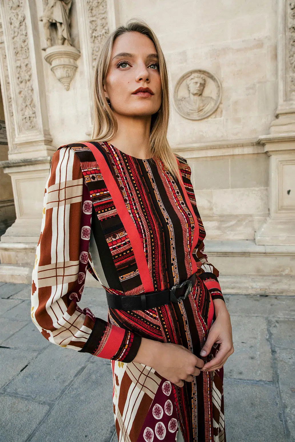 ALMA - VESTIDO MIDI ESTAMPADO