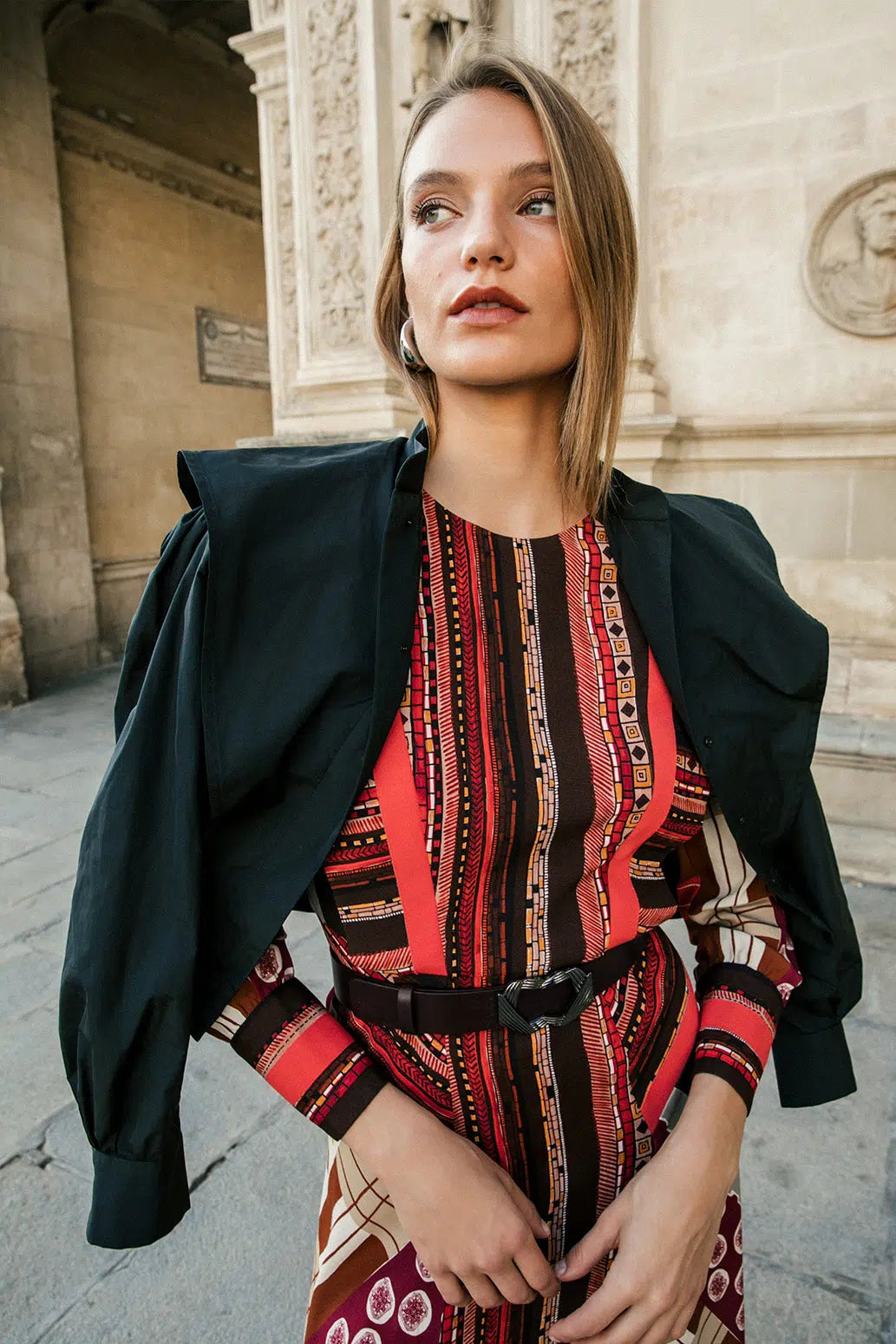 ALMA - VESTIDO MIDI ESTAMPADO