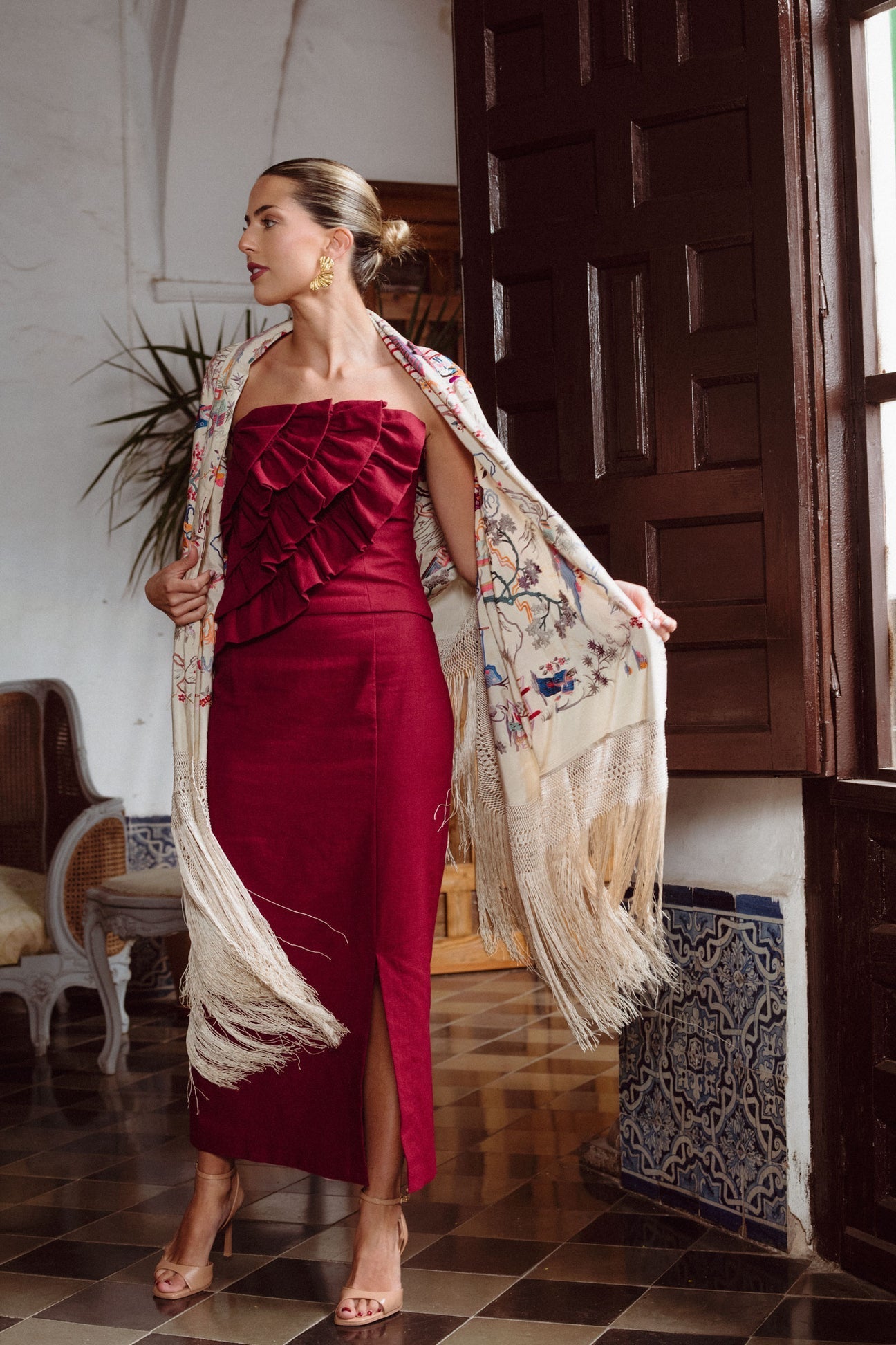 BENITA - CONJUNTO TOP Y FALDA