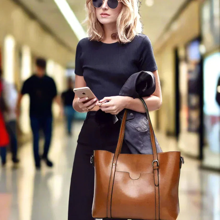 SUSANA - BOLSO TOTE DE CUERO