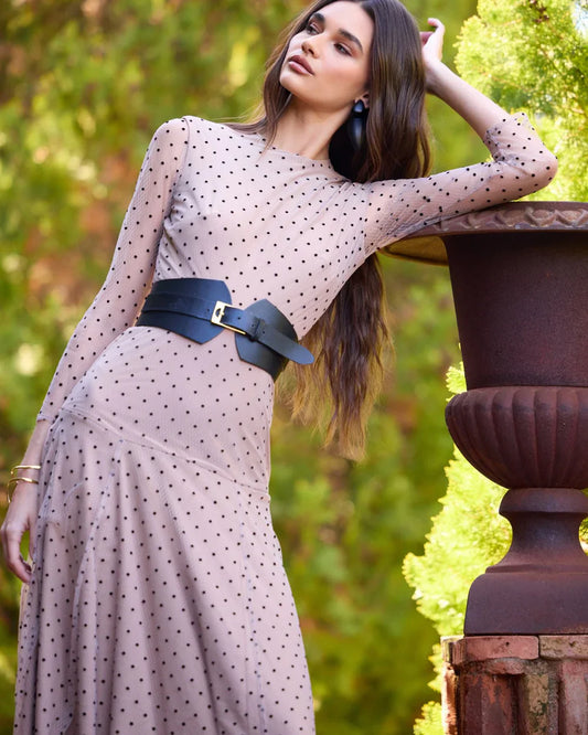 MARIELA - VESTIDO MIDI DE LUNARES