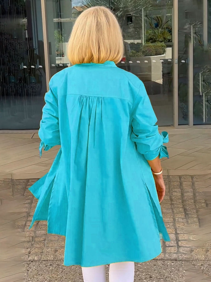 ONA - CHAQUETA LARGA CON BOTONES