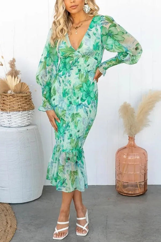 ALAZNE - VESTIDO CON ESTAMPADO FLORAL