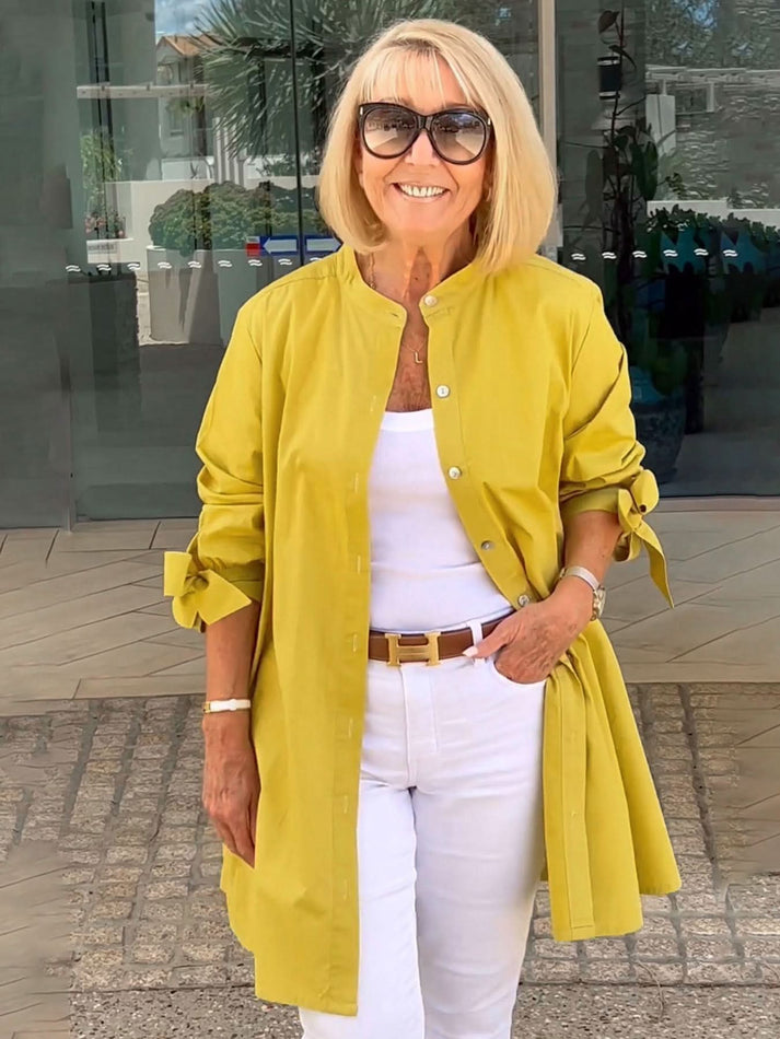 ONA - CHAQUETA LARGA CON BOTONES