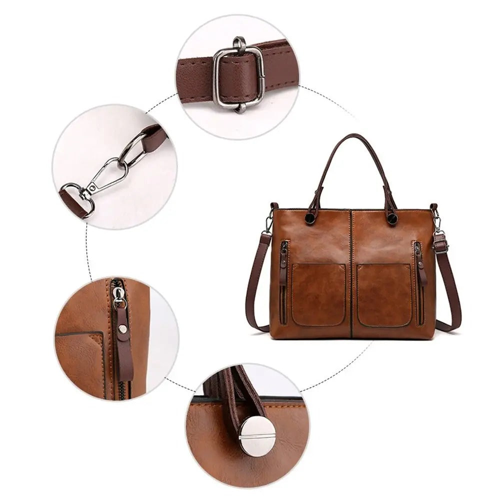SANDRA - BOLSO TOTE DE CUERO
