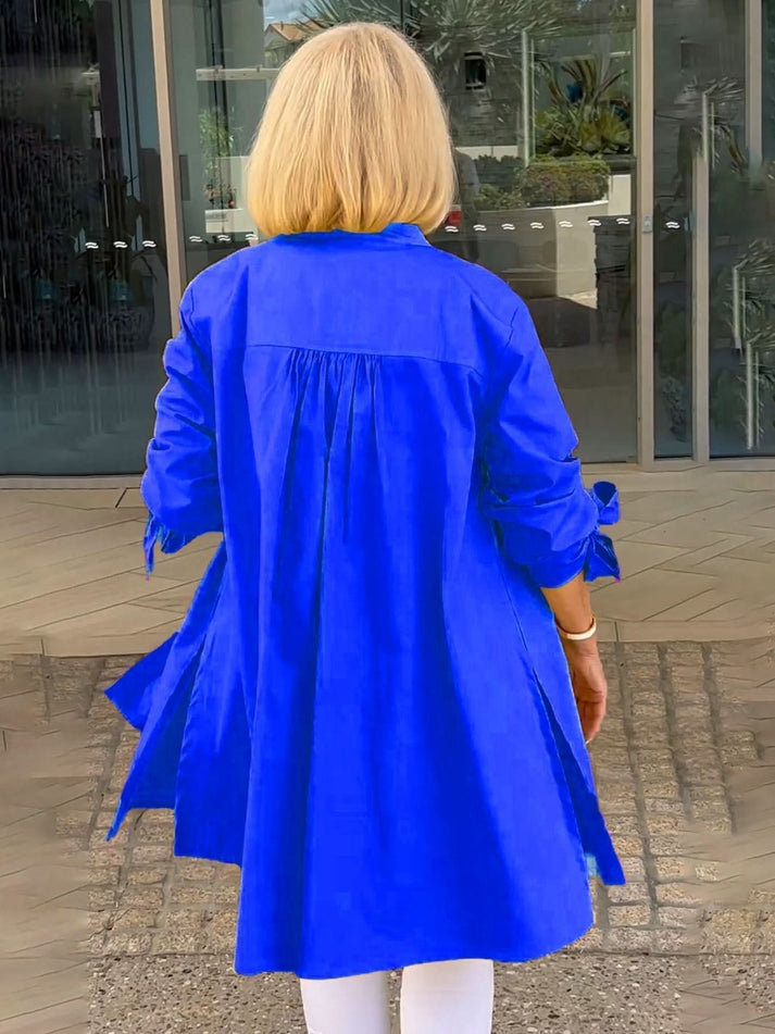 ONA - CHAQUETA LARGA CON BOTONES