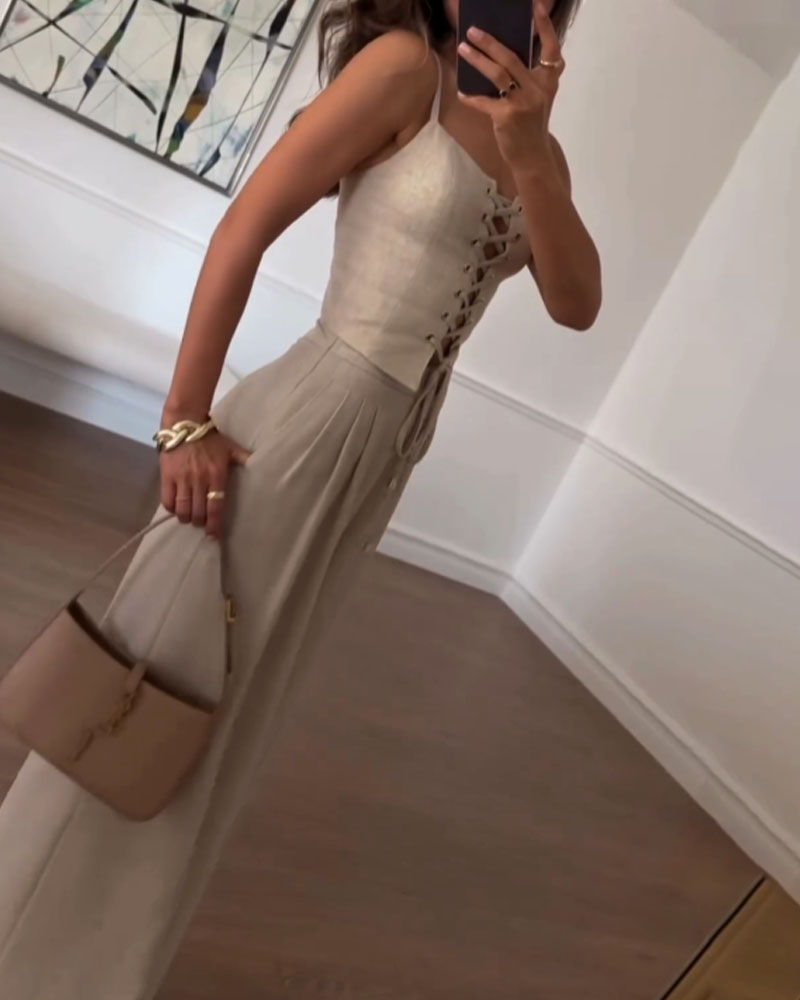 MARIFE - CONJUNTO CORSET Y PANTALÓN