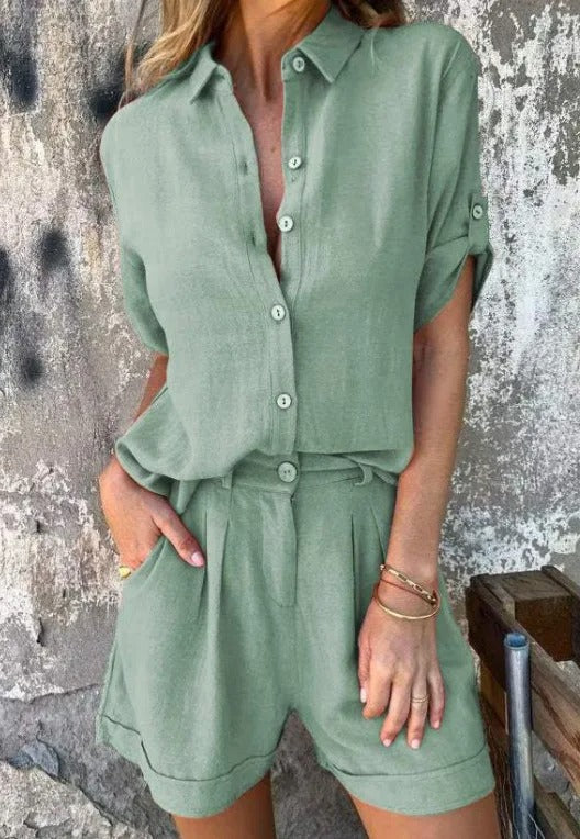 CAMELIA - CONJUNTO BLUSA Y SHORT