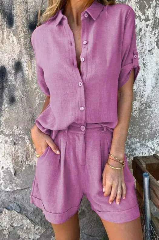 CAMELIA - CONJUNTO BLUSA Y SHORT