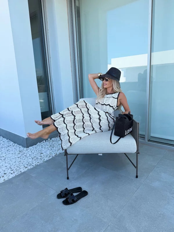 VERA - CONJUNTO TOP Y FALDA LARGA
