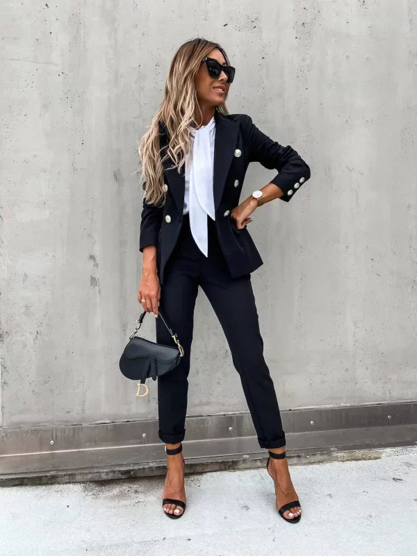 FÁTIMA - CONJUNTO DE BLAZER Y PANTALÓN