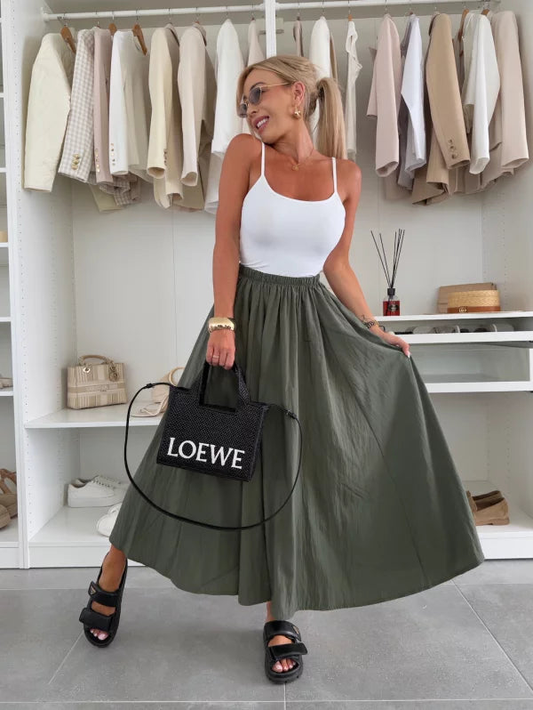 MARIVI - CONJUNTO TOP BLANCO Y FALDA