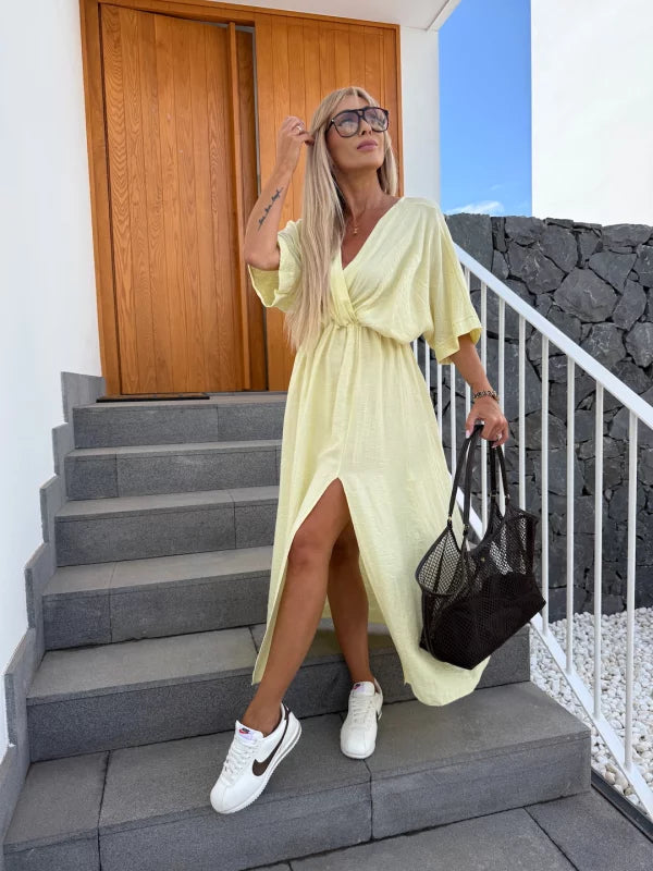 YAJAIRA - VESTIDO MIDI ELEGANTE
