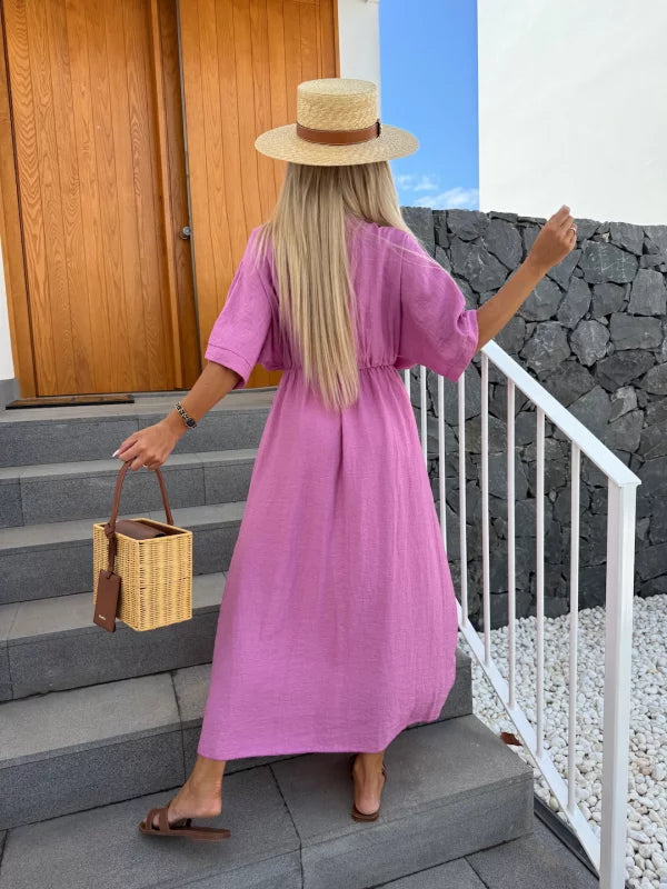 YAJAIRA - VESTIDO MIDI ELEGANTE