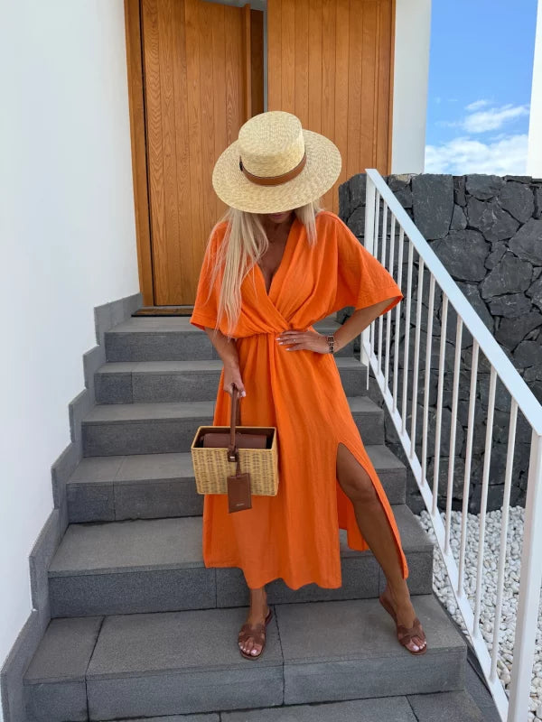 YAJAIRA - VESTIDO MIDI ELEGANTE