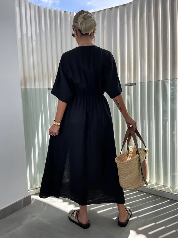 YAJAIRA - VESTIDO MIDI ELEGANTE