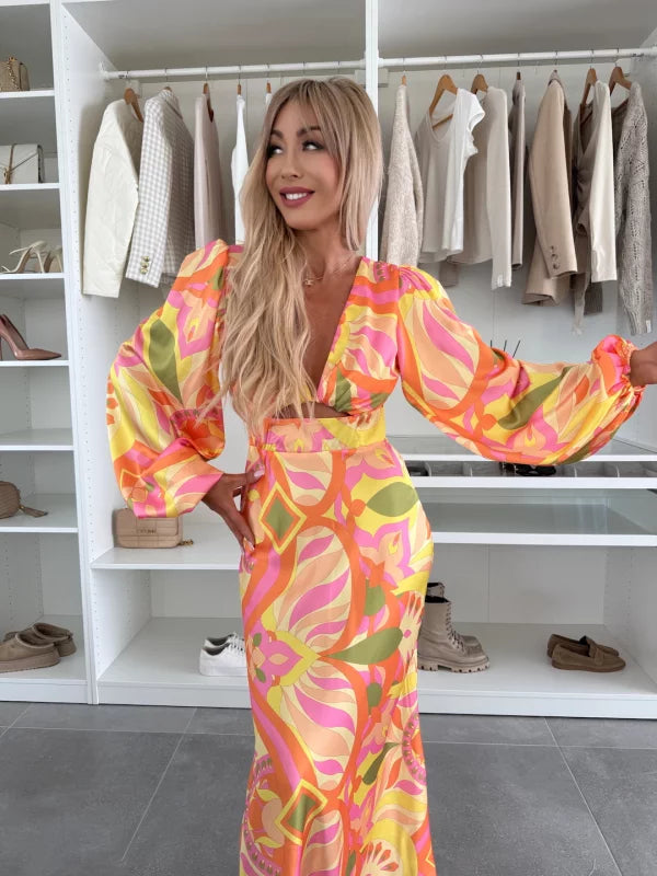 VIRGINIA - VESTIDO CON MANGAS ABULLONADAS