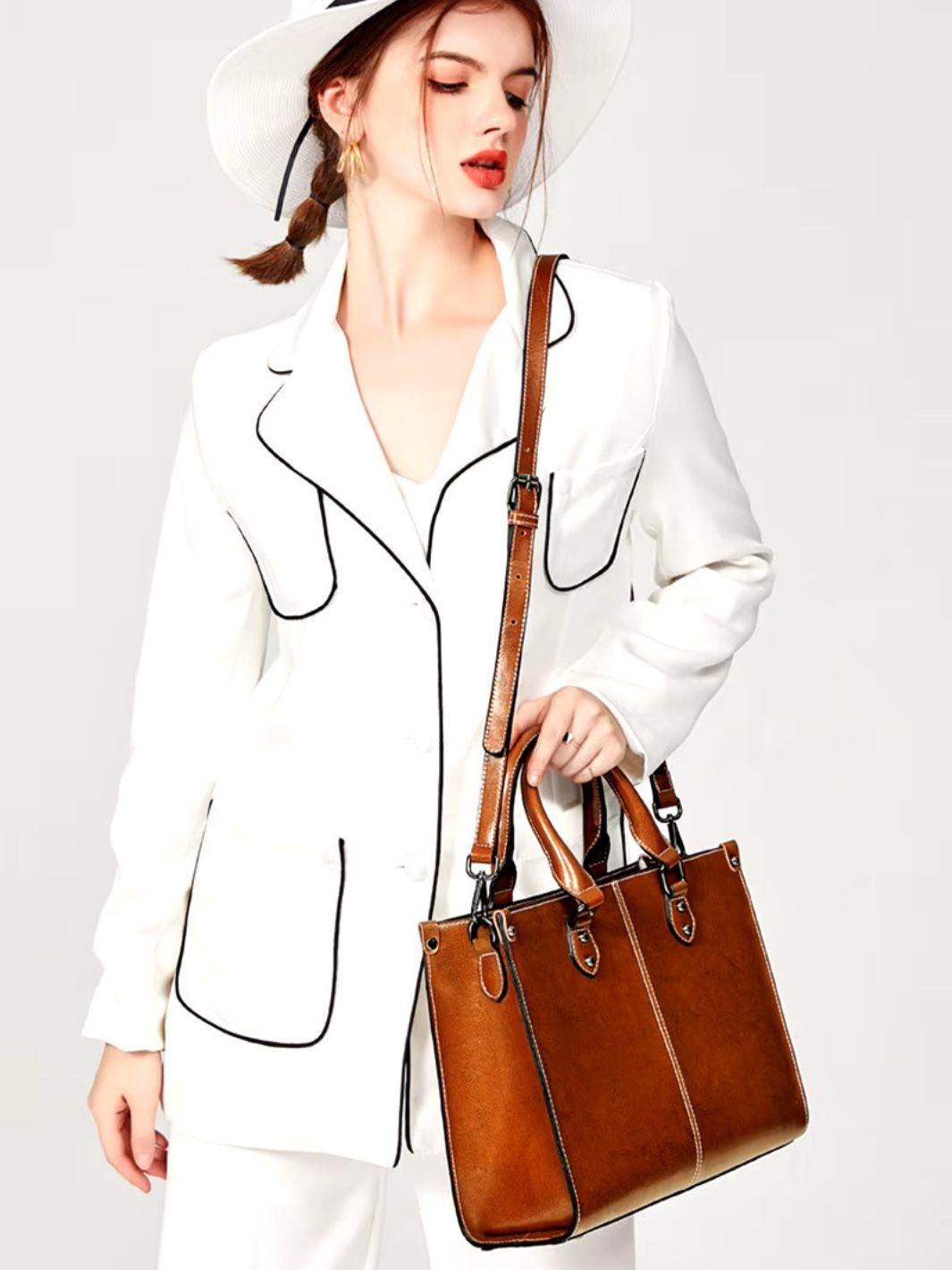 ROSA - BOLSO TOTE DE CUERO
