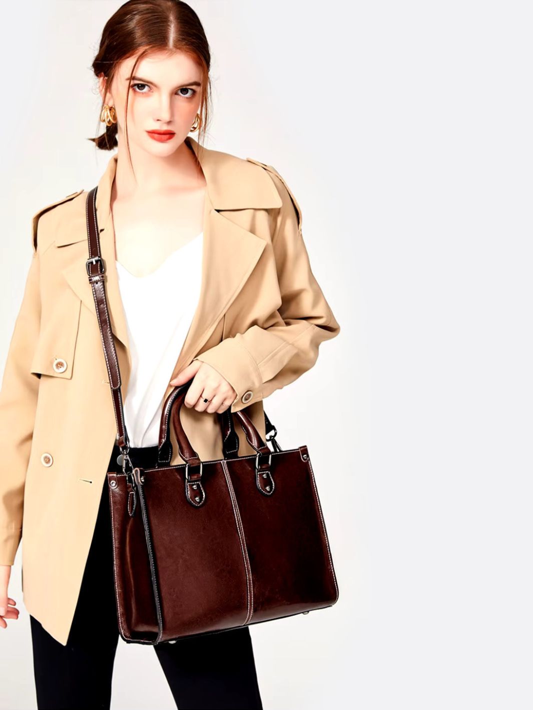 ROSA - BOLSO TOTE DE CUERO
