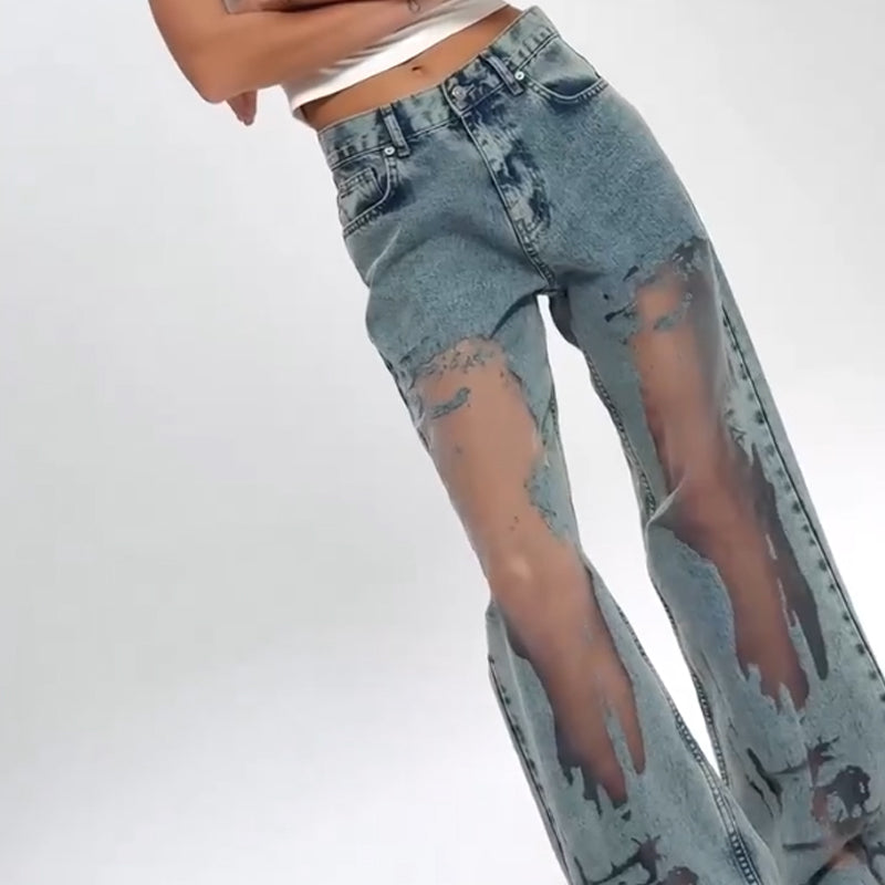 ALESSIA - JEANS ESTILO PATCHWORK VINTAGE