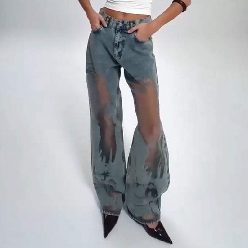 ALESSIA - JEANS ESTILO PATCHWORK VINTAGE