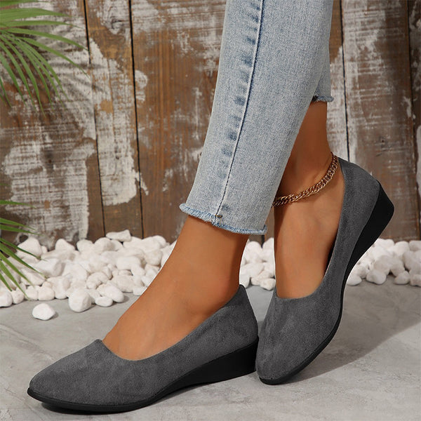 CARIDAD - ZAPATOS CON CUÑA BAJA