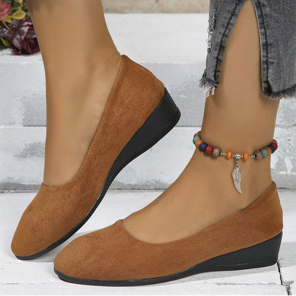 CARIDAD - ZAPATOS CON CUÑA BAJA