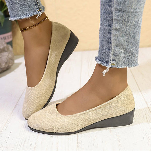 CARIDAD - ZAPATOS CON CUÑA BAJA
