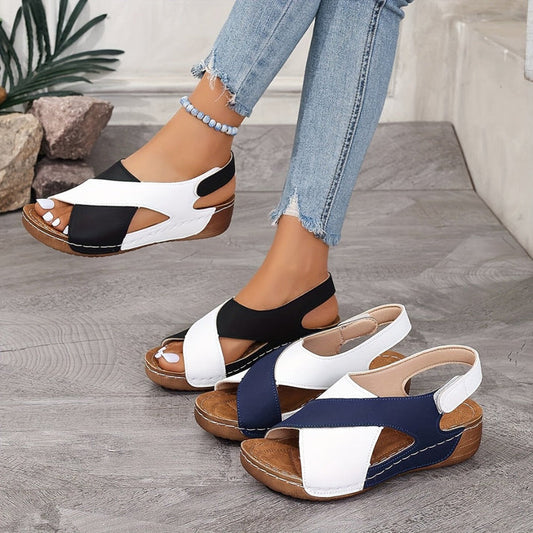 IVON - SANDALIAS PLANAS CON PUNTA ABIERTA
