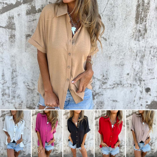 YURENA - BLUSA OVERSIZE DE BOTONES