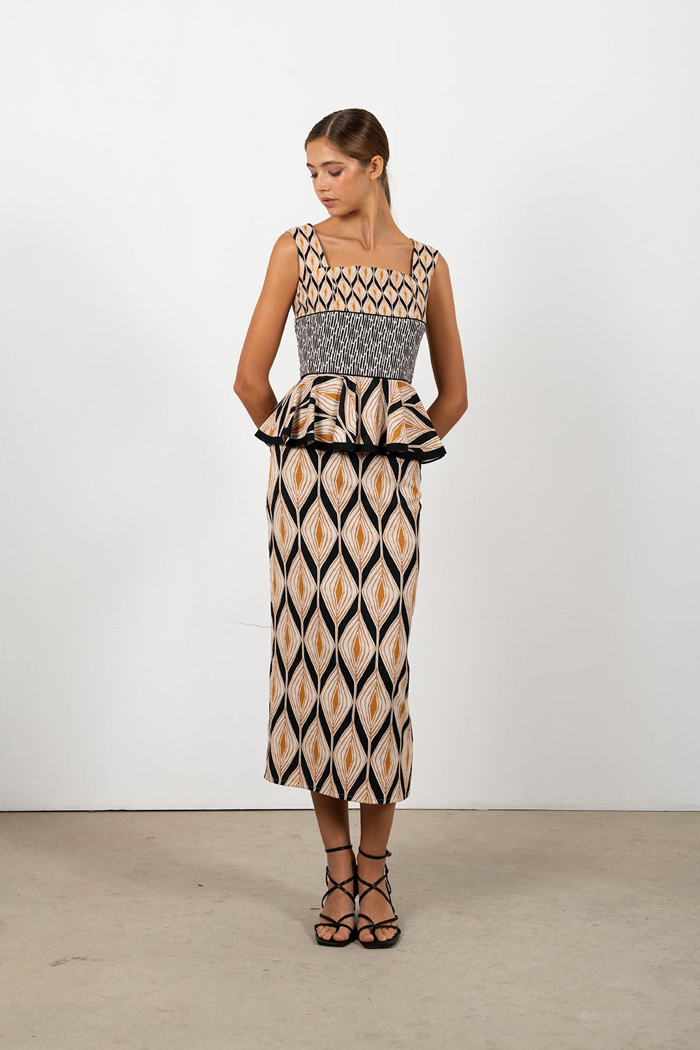 LAURA - VESTIDO MIDI ESTAMPADO